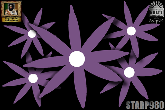 STARP980 - Palm tree Star polyps - Dusky purple lashes with white centres - 💎El Presidente Personale Collezione grade💎.